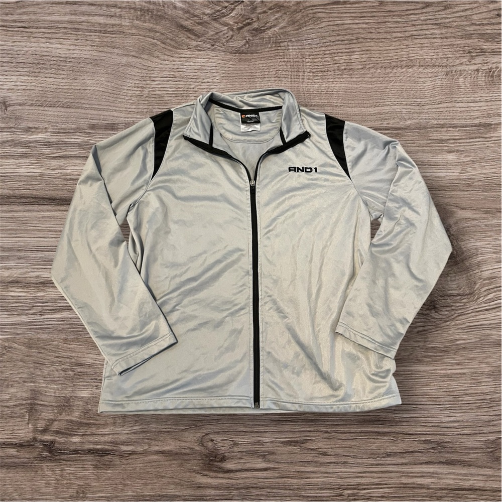Vintage AND 1 Full Zip Grey Jacket Mens Size‎ XL
